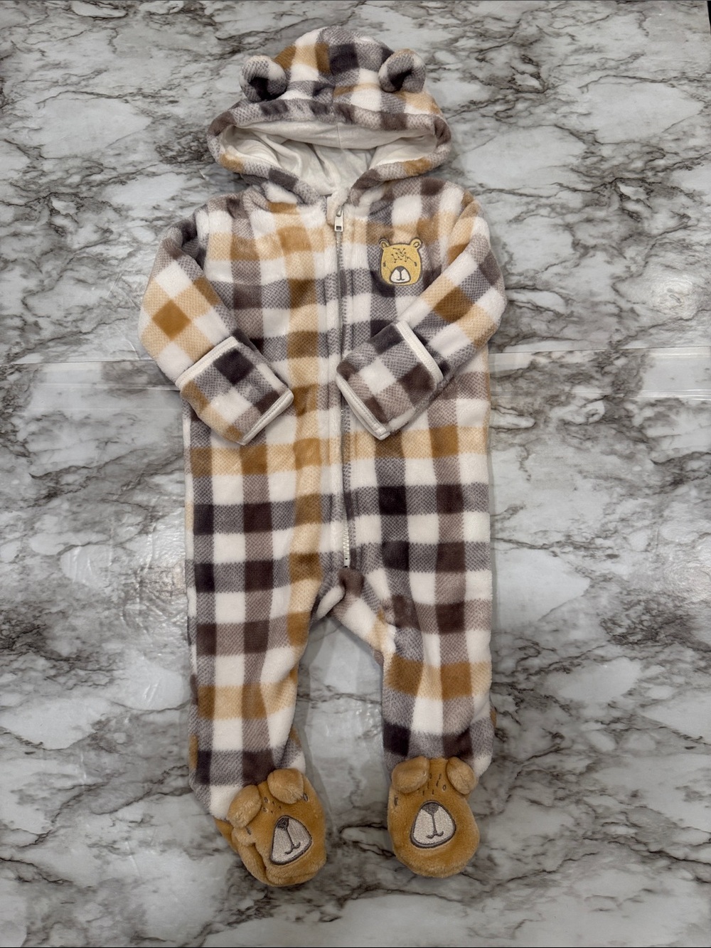 Baby Mack Plaid Pramsuit